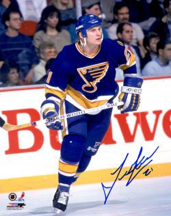 Autographed TODD EWEN 8x10 St. Louis Blues Photo
