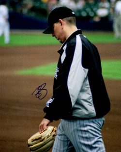AUTOGRAPHED BRIAN FUENTES 8X10 Colorado Rockies Photo
