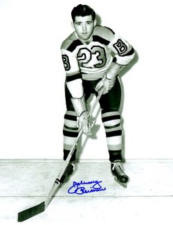 Autographed JOHNNY PEIRSON 8X10 Boston Bruins  Photo