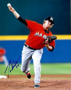 AUTOGRAPHED TOM KOEHLER 8X10 Miami Marlins Photo