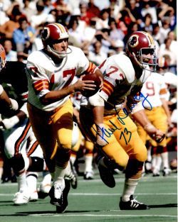 Autographed  PAUL LAAVEG 8x10 Washington Redskins Photo