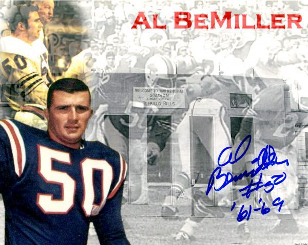 Autographed AL BEMILLER 8X10 Buffalo Bills Photo