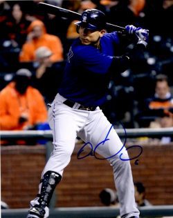 AUTOGRAPHED CARLOS GONZALEZ 8X10 Colorado Rockies Photo