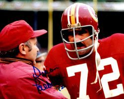 Autographed DIRON TALBERT 8x10 Washington Redskins Photo