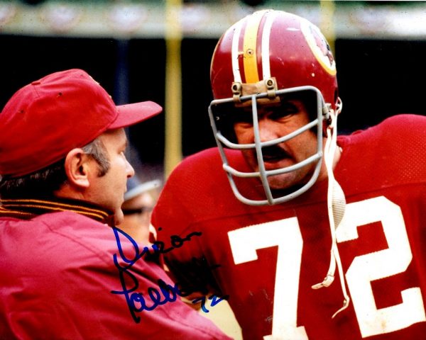 Autographed DIRON TALBERT 8x10 Washington Redskins Photo