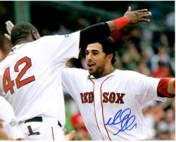 AUTOGRAPHED MIKE AVILES 8X10  Boston Red Sox photo