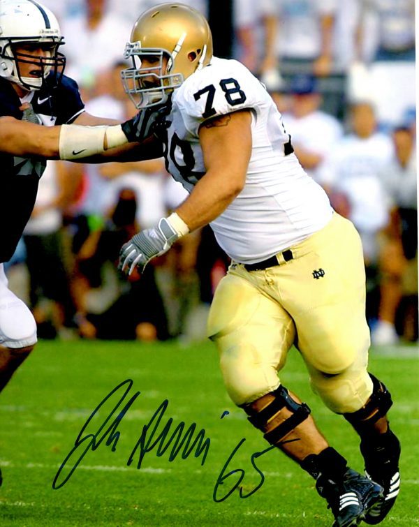 Autographed JOHN SULLIVAN 8X10 Notre Dame Photo