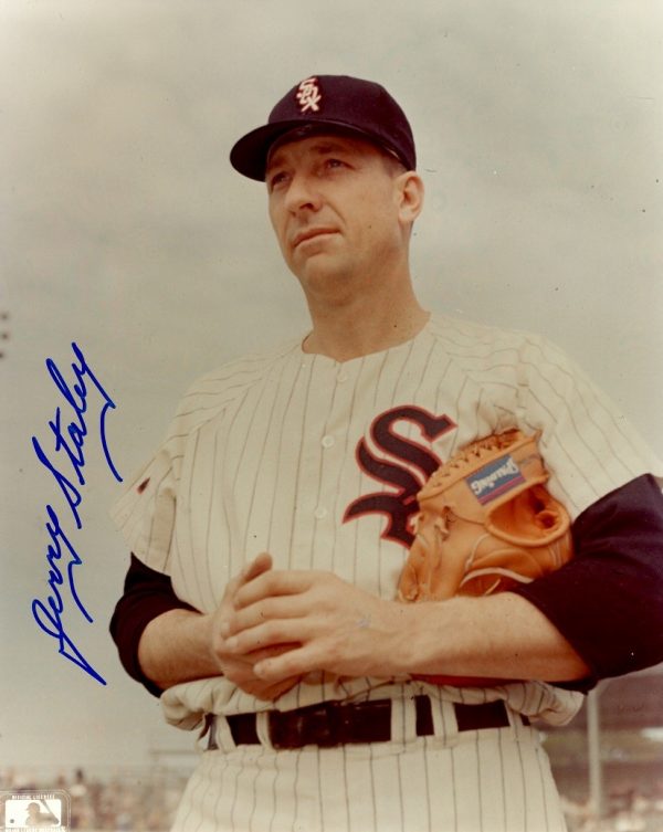AUTOGRAPHED JERRY STALEY  8X10 Chicago White Sox Photo