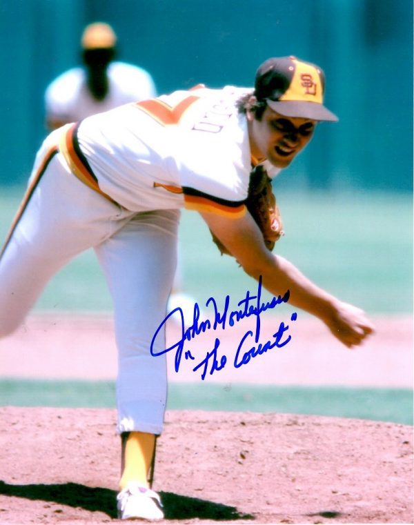AUTOGRAPHED JOHN MONTEFUSCO 8X10 San Diego Padres photo