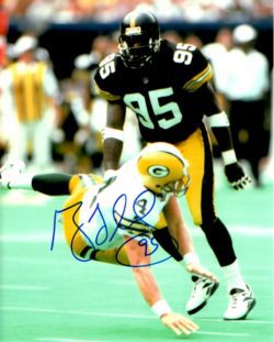 Autographed GREG LLOYD 8X10 Pittsburgh Steelers photo