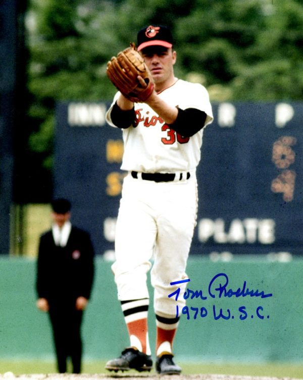 AUTOGRAPHED TOM PHOEBUS 8X10 Baltimore Orioles Photo