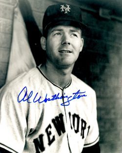 AUTOGRAPHED AL WORTHINGTON 8X10 New York Giants Photo
