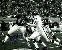 Autographed DALE HACKBART 8X10 Minnesota Vikings Photo