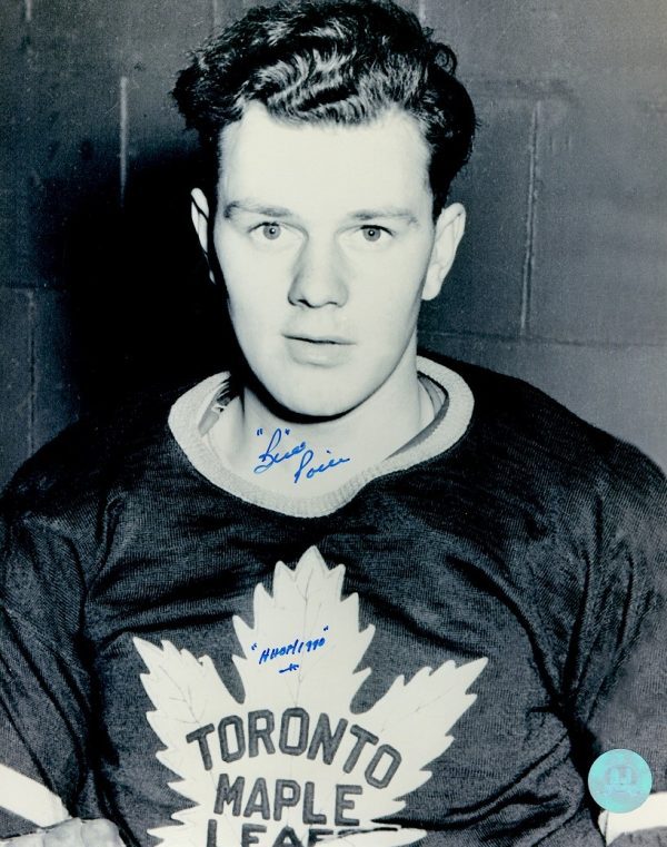 Autographed  BUD POILE 8X10 Toronto Maple Leafs  photo