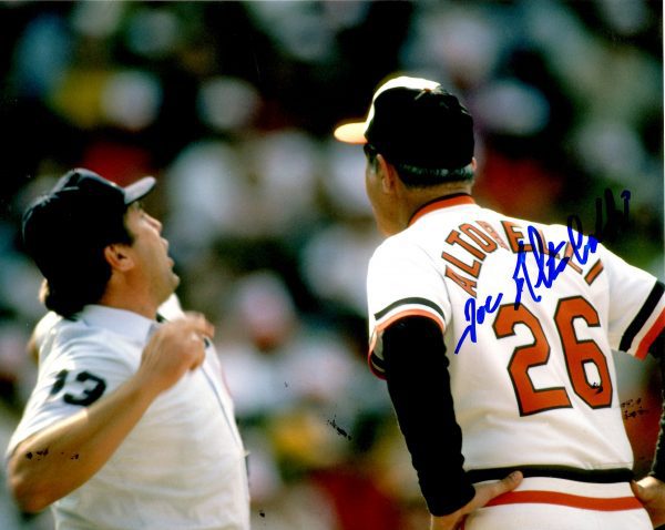 AUTOGRAPHED JOE ALTOBELLI 8X10 Baltimore Orioles Photo