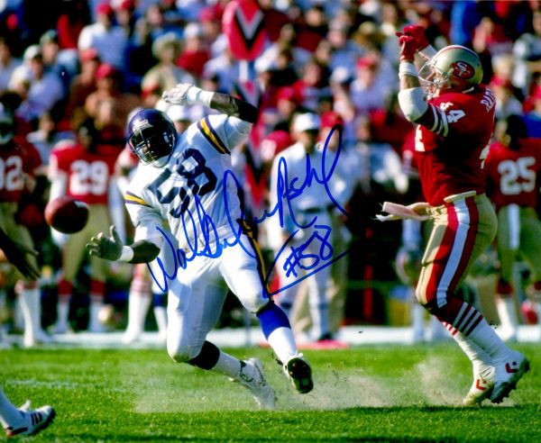 Autographed  WALKER LEE ASHLEY 8X10 Minnesota Vikings Photo