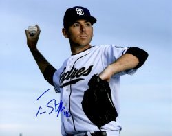 AUTOGRAPHED TIM STAUFFER 8X10 San Diego Padres photo