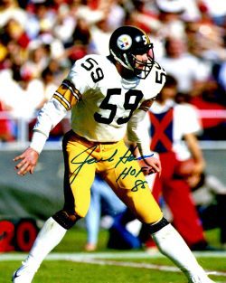 Autographed JACK HAM HOF 88 8X10 Pittsburgh Steelers Photo
