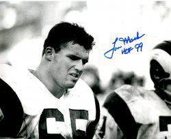 AUTOGRAPHED TOM MACK  8x10 Los Angeles Rams Photo