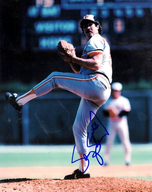 AUTOGRAPHED SAMMY STEWART 8X10 Baltimore Orioles Photo