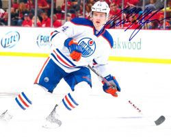 Autographed OSCAR KLEFBOM 8X10 EDMONTON OILERS Photo