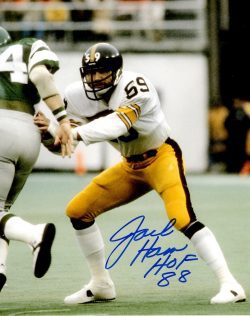Autographed  JACK HAM HOF 88 8X10 Pittsburgh Steelers Photo