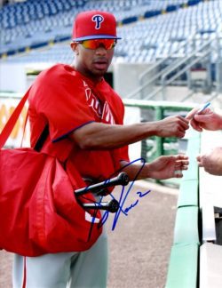 AUTOGRAPHED BEN REVERE 8X10 photo  Philadelphia Phillies
