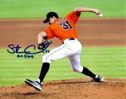 AUTOGRAPHED STEVE CISHEK 8X10 Miami Marlins Photo