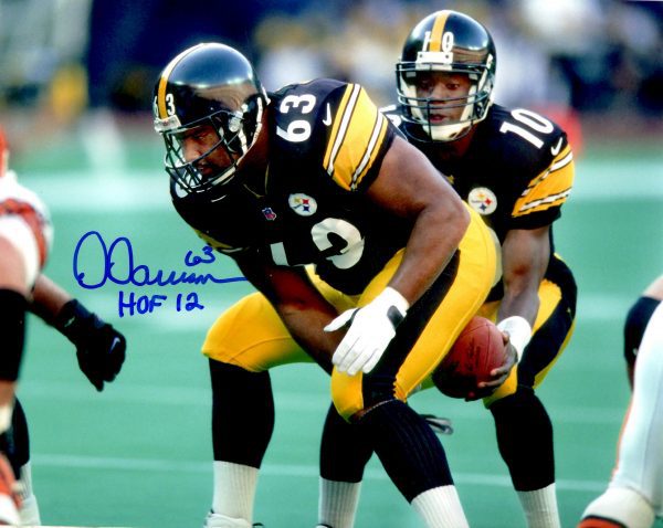 Autographed  DERMONTTI DAWSON 8X10 Pittsburgh Steelers Photo