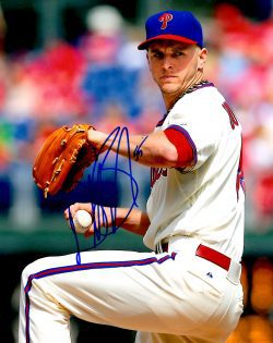 AUTOGRAPHED DAVID BUCHANAN 8X10 Philadelphia Phillies Photo