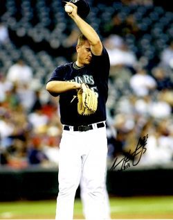 AUTOGRAPHED LUKE FRENCH 8X10 Seattle Mariners Photo