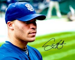 AUTOGRAPHED SCOTT HAIRSTON 8X10 San Diego Padres photo