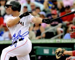 AUTOGRAPHED ED LUCAS 8X10 Miami Marlins Photo