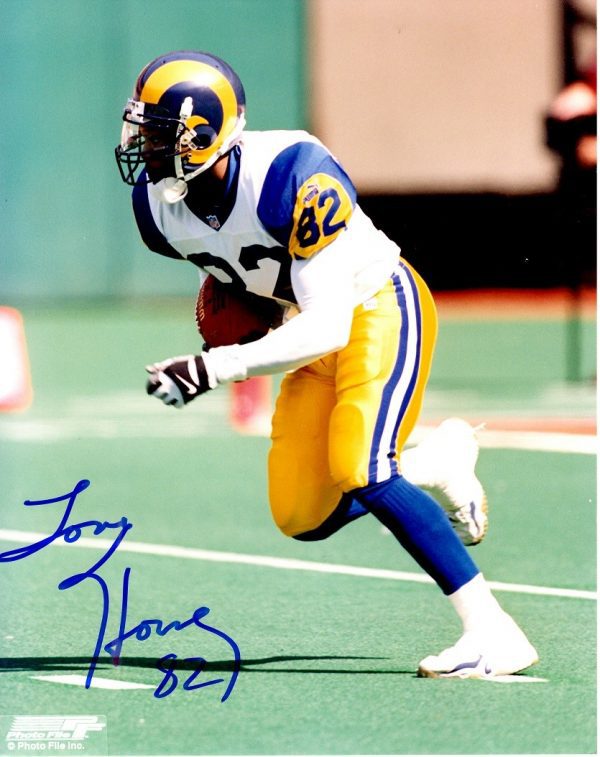 AUTOGRAPHED  TONY HORNE 8x10 St Louis Rams Photo