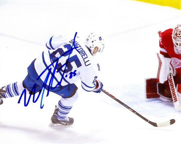 Autographed  MIKE SANTORELLI 8X10 Maple Leafs  photo