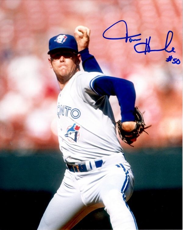 AUTOGRAPHED TOM HENKE 8X10 Toronto Blue Jays Photo