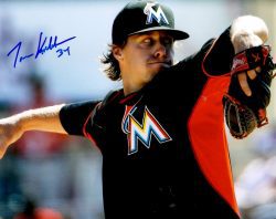 AUTOGRAPHED TOM KOEHLER 8X10 Miami Marlins Photo
