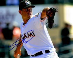 AUTOGRAPHED JACOB TURNER 8X10 Miami Marlins Photo