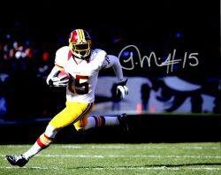 Autographed JOSH MORGAN 8X10 photo Washington Redskins