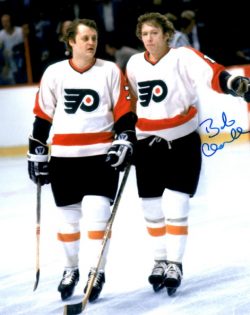 Autographed BOB CLARKE 8X10 photo - Philadelphia Flyers