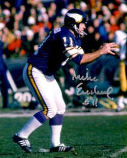 Autographed MIKE EISCHEID 8X10 photo - Minnesota Vikings