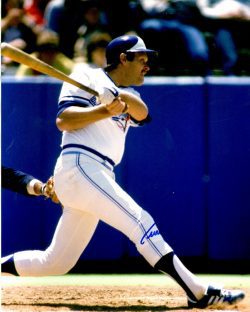 AUTOGRAPHED  ERNIE WHITT 8X10 photo Toronto Blue Jays