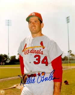 AUTOGRAPHED NELLIE BRILES 8X10 St. Louis Cardinals photo