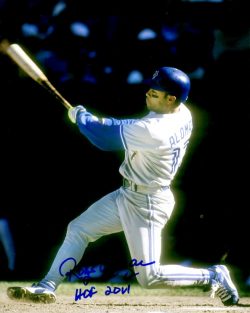 Autographed ROBERTO ALOMAR TORONTO BLUE JAYS 8X10 photo