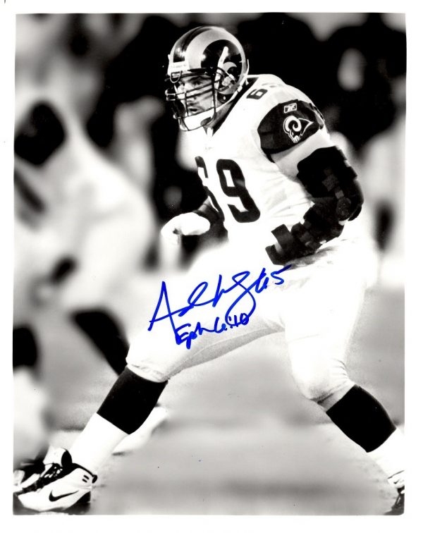 AUTOGRAPHED ANDY KING 8x10 St Louis Rams Photo