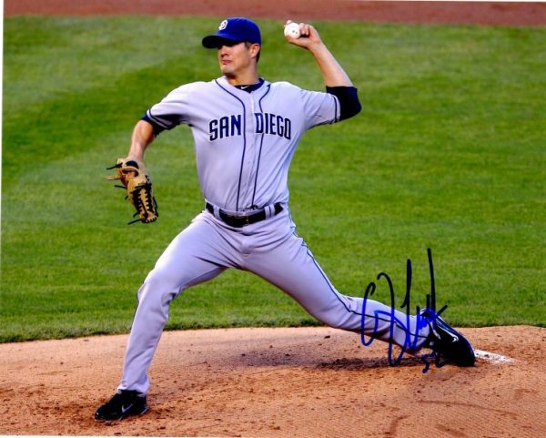 AUTOGRAPHED CORY LUEBKE 8X10 San Diego Padres photo