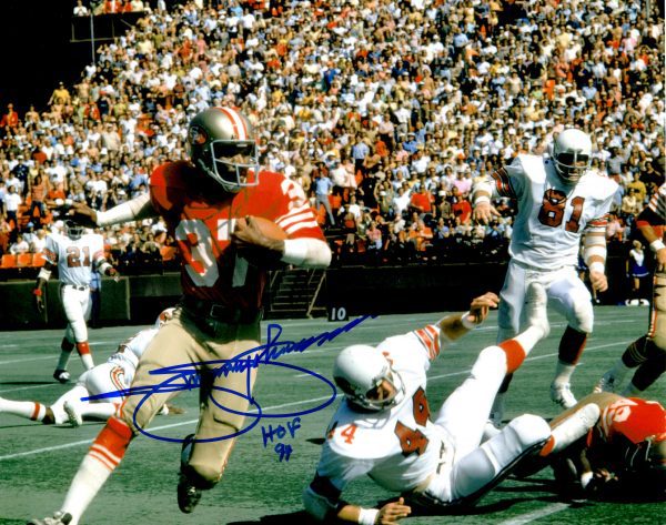 Autographed JIMMY JOHNSON 8X10 San Francisco 49'ers Photo