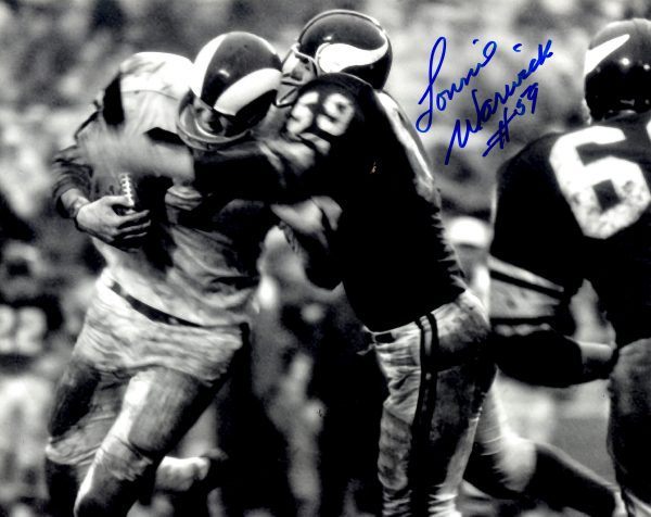 Autographed LONNIE WARWICK  8X10 Minnesota Vikings Photo