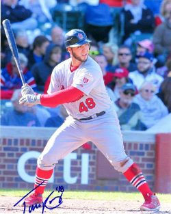 AUTOGRAPHED TONY CRUZ 8X10 St. Louis Cardinals photo