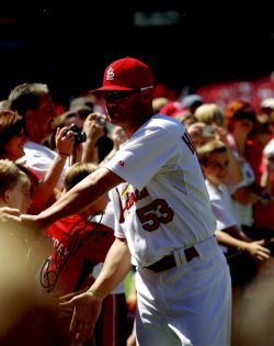 AUTOGRAPHED BLAKE HAWKSWORTH 8X10 St. Louis Cardinals photo